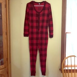 Buffalo plaid, onesie